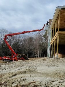 aerial lift bucket for tree trimming.